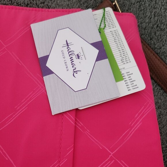 Vera Bradley Crossbody Nylon Bag with Leather Strap in Pink - NWT - Picture 9 of 15